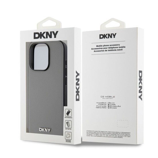 Husă DKNY PU Leather Silver Metal Logo Magsafe pentru iPhone 15 Pro Max, Grey Husă DKNY PU Leather Silver Metal Logo Magsafe pentru iPhone 15 Pro Max, Grey (Bakr, DKHMP15XPGHLMS) by www.silkase.ro