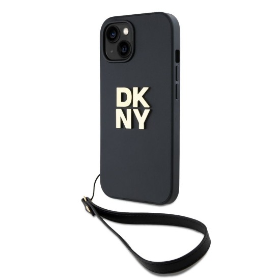 Husa DKNY PU Leather Stack Logo cu Curea de Mana pentru iPhone 13, Black Husa DKNY PU Leather Stack Logo cu Curea de Mana pentru iPhone 13, Black (Bakr, DKHCP13MPBSWSK) by www.silkase.ro