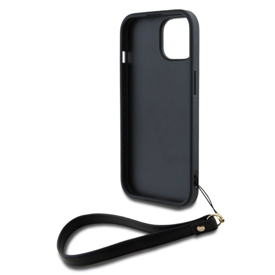 Husa DKNY PU Leather Stack Logo cu Curea de Mana pentru iPhone 13, Black Husa DKNY PU Leather Stack Logo cu Curea de Mana pentru iPhone 13, Black (Bakr, DKHCP13MPBSWSK) by www.silkase.ro
