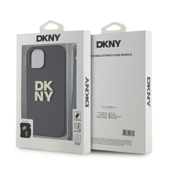 Husa DKNY PU Leather Stack Logo cu Curea de Mana pentru iPhone 13, Black Husa DKNY PU Leather Stack Logo cu Curea de Mana pentru iPhone 13, Black (Bakr, DKHCP13MPBSWSK) by www.silkase.ro
