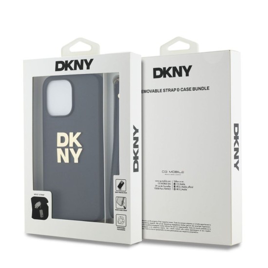 Husa DKNY PU Leather Stack Logo cu Curea de Mana pentru iPhone 14 Pro Max, Black Husa DKNY PU Leather Stack Logo cu Curea de Mana pentru iPhone 14 Pro Max, Black (Bakr, DKHCP14XPBSWSK) by www.silkase.ro