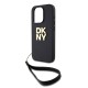Husă DKNY PU Leather Stack Logo Wrist Strap pentru iPhone 15 Pro Max, Black Husă DKNY PU Leather Stack Logo Wrist Strap pentru iPhone 15 Pro Max, Black (Bakr, DKHCP15XPBSWSK) by www.silkase.ro