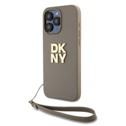 Husa DKNY PU Leather Stack Logo cu Curea pentru iPhone 14 Pro Max, Beige Husa DKNY PU Leather Stack Logo cu Curea pentru iPhone 14 Pro Max, Beige