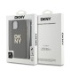 Husă DKNY PU Leather Stack Logo cu Șnur pentru iPhone 13, Maro (Bakr, DKHCP13MPBSWSA) by www.silkase.ro