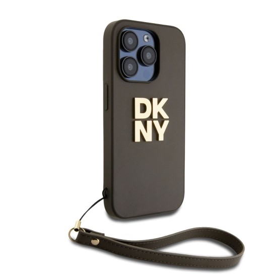 Husă de Protecție DKNY PU Leather Stack Logo pentru iPhone 14 Pro, cu Curea de Mână, Maro Husă de Protecție DKNY PU Leather Stack Logo pentru iPhone 14 Pro, cu Curea de Mână, Maro (Bakr, DKHCP14LPBSWSA) by www.silkase.ro