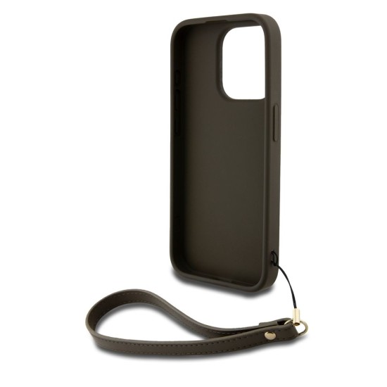 Husă de Protecție DKNY PU Leather Stack Logo pentru iPhone 14 Pro, cu Curea de Mână, Maro Husă de Protecție DKNY PU Leather Stack Logo pentru iPhone 14 Pro, cu Curea de Mână, Maro (Bakr, DKHCP14LPBSWSA) by www.silkase.ro