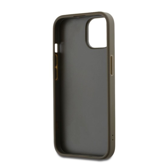 Husă DKNY PU Leather Stack Logo cu Șnur pentru iPhone 15, Brown (Bakr, DKHCP15SPBSWSA) by www.silkase.ro
