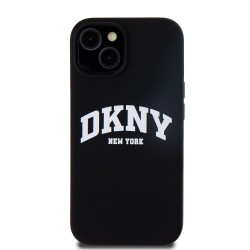 Husa DKNY Liquid Silicone Arch Logo MagSafe pentru iPhone 11, Black