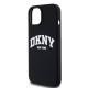 Husa DKNY Liquid Silicone Arch Logo MagSafe pentru iPhone 11, Black (Bakr, DKHMN61SNYACH) by www.silkase.ro