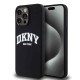 Husă DKNY Liquid Silicone Arch Logo MagSafe pentru iPhone 14 Pro Max, Black (Bakr, DKHMP14XSNYACH) by www.silkase.ro