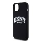 Husă Premium DKNY Liquid Silicone Arch Logo MagSafe pentru iPhone 15 Plus, Black (Bakr, DKHMP15MSNYACH) by www.silkase.ro