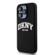 Husa DKNY Liquid Silicone Arch Logo MagSafe pentru iPhone 15 Pro, Black (Bakr, DKHMP15LSNYACH) by www.silkase.ro