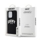 Husa DKNY Liquid Silicone Arch Logo MagSafe pentru iPhone 15 Pro, Black (Bakr, DKHMP15LSNYACH) by www.silkase.ro