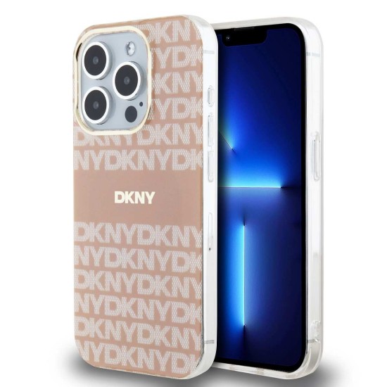 Husă de Protecție DKNY Repeat Pattern Tonal Stripe MagSafe pentru iPhone 13 Pro Max, Roz Husă de Protecție DKNY Repeat Pattern Tonal Stripe MagSafe pentru iPhone 13 Pro Max, Roz (Bakr, DKHMP13XHRHSEP) by www.silkase.ro