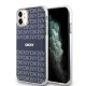 Husă Protecție DKNY PC/TPU Repeat Pattern Tonal Stripe MagSafe pentru iPhone 11, Blue (Bakr, DKHMN61HRHSEB) by www.silkase.ro