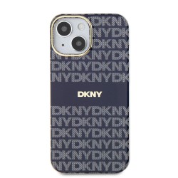 Husă DKNY Repeat Pattern Tonal Stripe MagSafe pentru iPhone 13, Albastru Husă DKNY Repeat Pattern Tonal Stripe MagSafe pentru iPhone 13, Albastru