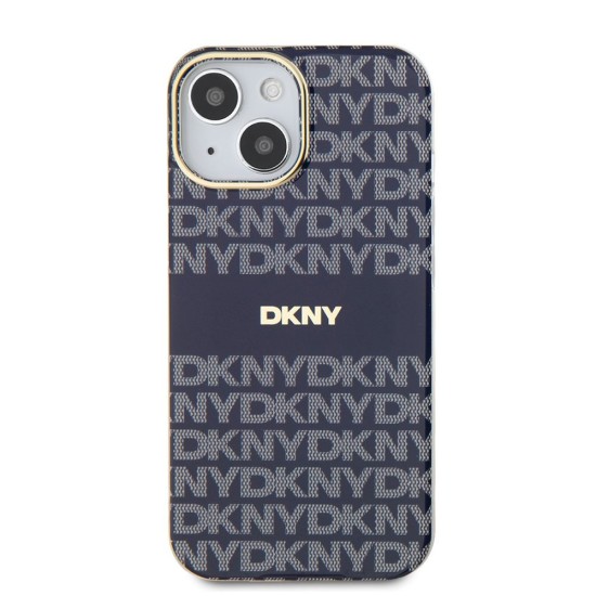 Husă DKNY Repeat Pattern Tonal Stripe MagSafe pentru iPhone 13, Albastru Husă DKNY Repeat Pattern Tonal Stripe MagSafe pentru iPhone 13, Albastru (Bakr, DKHMP13MHRHSEB) by www.silkase.ro