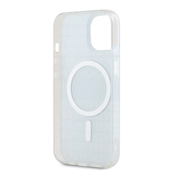 Husă DKNY Repeat Pattern Tonal Stripe MagSafe pentru iPhone 13, Albastru Husă DKNY Repeat Pattern Tonal Stripe MagSafe pentru iPhone 13, Albastru (Bakr, DKHMP13MHRHSEB) by www.silkase.ro