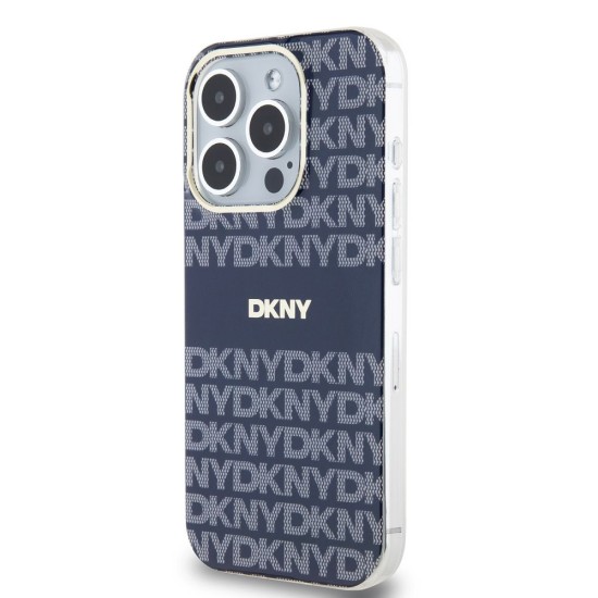 Husă DKNY Repeat Pattern Tonal Stripe MagSafe pentru iPhone 13 Pro, Blue Husă DKNY Repeat Pattern Tonal Stripe MagSafe pentru iPhone 13 Pro, Blue (Bakr, DKHMP13LHRHSEB) by www.silkase.ro