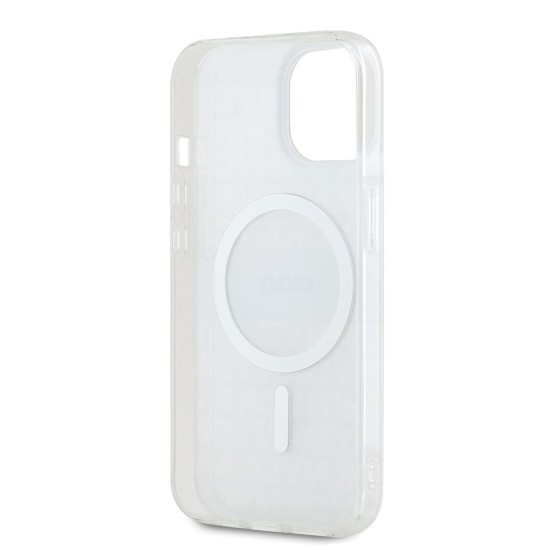 Husă DKNY Repeat Pattern Tonal Stripe MagSafe pentru iPhone 14, Beige Husă DKNY Repeat Pattern Tonal Stripe MagSafe pentru iPhone 14, Beige (Bakr, DKHMP14SHRHSEE) by www.silkase.ro