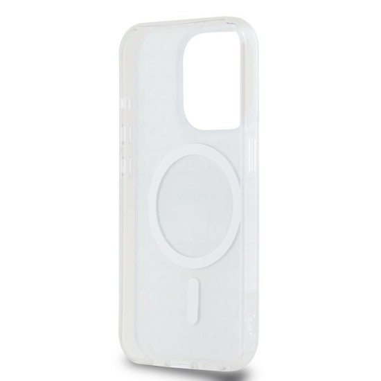 Husă DKNY Repeat Pattern Tonal Stripe MagSafe pentru iPhone 14 Pro Max, Beige (Bakr, DKHMP14XHRHSEE) by www.silkase.ro