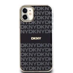 Husă DKNY PC/TPU Repeat Pattern Tonal Stripe MagSafe pentru iPhone 11, Black Husă DKNY PC/TPU Repeat Pattern Tonal Stripe MagSafe pentru iPhone 11, Black