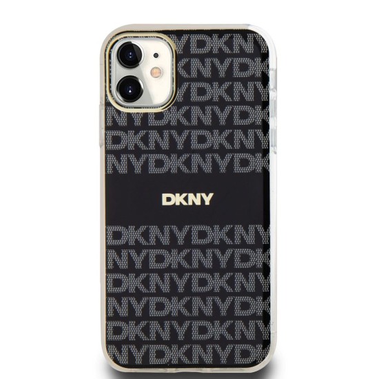 Husă DKNY PC/TPU Repeat Pattern Tonal Stripe MagSafe pentru iPhone 11, Black Husă DKNY PC/TPU Repeat Pattern Tonal Stripe MagSafe pentru iPhone 11, Black (Bakr, DKHMN61HRHSEK) by www.silkase.ro