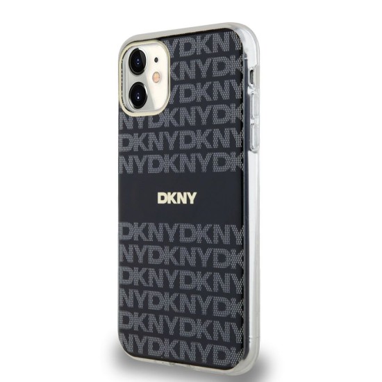 Husă DKNY PC/TPU Repeat Pattern Tonal Stripe MagSafe pentru iPhone 11, Black Husă DKNY PC/TPU Repeat Pattern Tonal Stripe MagSafe pentru iPhone 11, Black (Bakr, DKHMN61HRHSEK) by www.silkase.ro