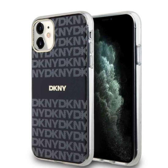 Husă DKNY PC/TPU Repeat Pattern Tonal Stripe MagSafe pentru iPhone 11, Black Husă DKNY PC/TPU Repeat Pattern Tonal Stripe MagSafe pentru iPhone 11, Black (Bakr, DKHMN61HRHSEK) by www.silkase.ro