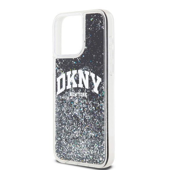 Husa DKNY Liquid Glitter Arch Logo pentru iPhone 13 Pro Max, Black Husa DKNY Liquid Glitter Arch Logo pentru iPhone 13 Pro Max, Black (Bakr, DKHCP13XLBNAEK) by www.silkase.ro