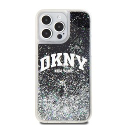 Husa DKNY Liquid Glitter Arch Logo pentru iPhone 14 Pro, Black Husa DKNY Liquid Glitter Arch Logo pentru iPhone 14 Pro, Black