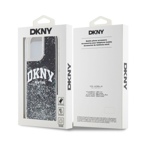 Husa DKNY Liquid Glitter Arch Logo pentru iPhone 14 Pro Max, Black Husa DKNY Liquid Glitter Arch Logo pentru iPhone 14 Pro Max, Black (Bakr, DKHCP14XLBNAEK) by www.silkase.ro