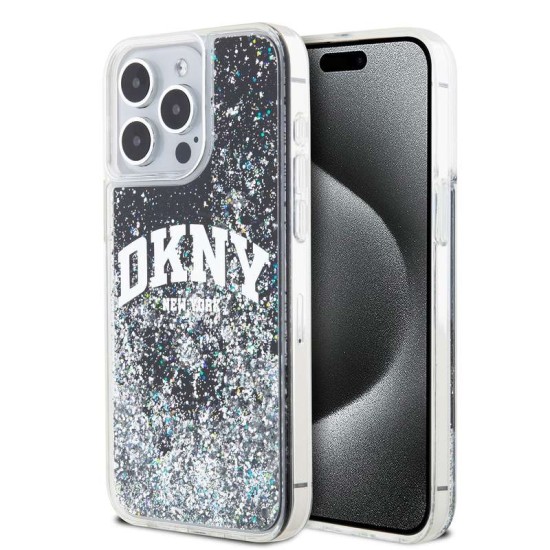 Husa DKNY Liquid Glitter Arch Logo pentru iPhone 14 Pro Max, Black Husa DKNY Liquid Glitter Arch Logo pentru iPhone 14 Pro Max, Black (Bakr, DKHCP14XLBNAEK) by www.silkase.ro