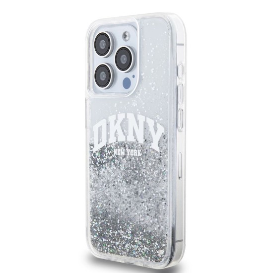 Husă DKNY Liquid Glitter Arch Logo pentru iPhone 14 Pro, Transparentă Husă DKNY Liquid Glitter Arch Logo pentru iPhone 14 Pro, Transparentă (Bakr, DKHCP14LLBNAET) by www.silkase.ro