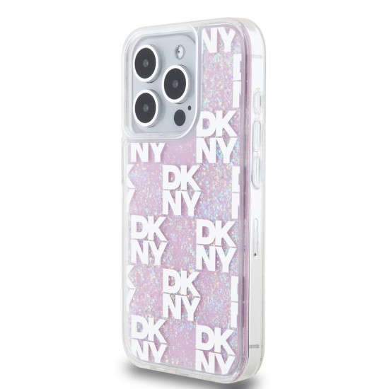 Husă DKNY Liquid Glitter Checkered Pattern pentru iPhone 15 Pro, Roz Husă DKNY Liquid Glitter Checkered Pattern pentru iPhone 15 Pro, Roz (Bakr, DKHCP15LLCPEPP) by www.silkase.ro