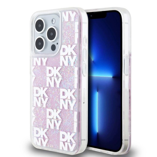 Husă DKNY Liquid Glitter Checkered Pattern pentru iPhone 15 Pro, Roz Husă DKNY Liquid Glitter Checkered Pattern pentru iPhone 15 Pro, Roz (Bakr, DKHCP15LLCPEPP) by www.silkase.ro