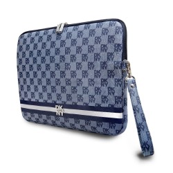 Husă Laptop DKNY din Piele Eco, Pattern în Carouri și Dungi, 13/14", Albastru Husă Laptop DKNY din Piele Eco, Pattern în Carouri și Dungi, 13/14", Albastru