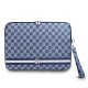 Husă Laptop DKNY din Piele Eco, Pattern în Carouri și Dungi, 13/14", Albastru (Bakr, DKCS14PVSHLB) by www.silkase.ro
