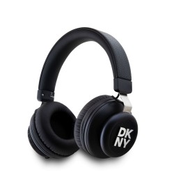 Căști Wireless DKNY PU Leather Stack Logo Black