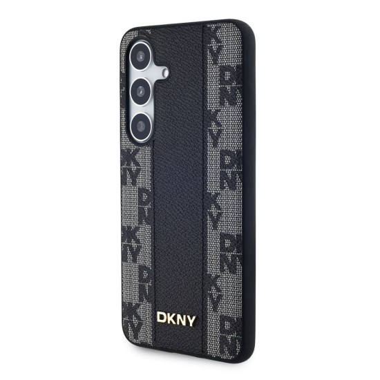 Husă de Protecție DKNY PU Leather Checkered Pattern MagSafe pentru Samsung Galaxy S24, Black Husă de Protecție DKNY PU Leather Checkered Pattern MagSafe pentru Samsung Galaxy S24, Black (Bakr, DKHMS24SPCPVSLK) by www.silkase.ro