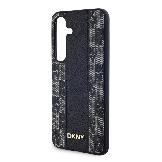 Husă de Protecție DKNY PU Leather Checkered Pattern MagSafe pentru Samsung Galaxy S24, Black Husă de Protecție DKNY PU Leather Checkered Pattern MagSafe pentru Samsung Galaxy S24, Black (Bakr, DKHMS24SPCPVSLK) by www.silkase.ro