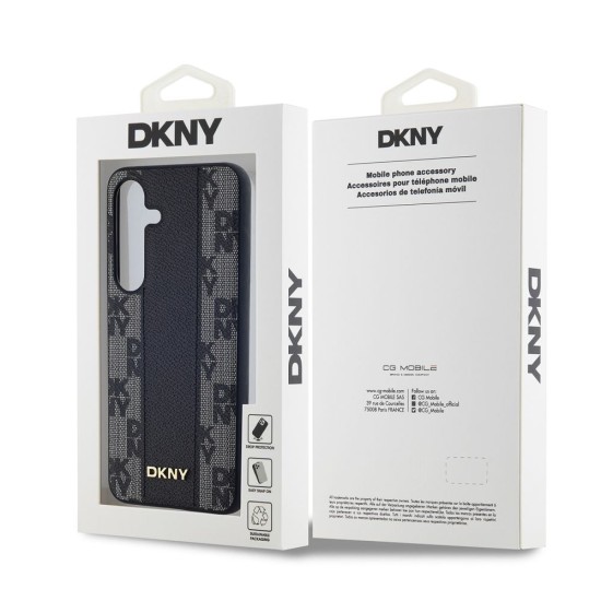 Husă de Protecție DKNY PU Leather Checkered Pattern MagSafe pentru Samsung Galaxy S24, Black Husă de Protecție DKNY PU Leather Checkered Pattern MagSafe pentru Samsung Galaxy S24, Black (Bakr, DKHMS24SPCPVSLK) by www.silkase.ro