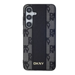 Husa DKNY PU Leather Checkered Pattern Magsafe pentru Samsung Galaxy S24+, Black Husa DKNY PU Leather Checkered Pattern Magsafe pentru Samsung Galaxy S24+, Black