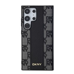 Husă DKNY din Piele PU cu Model în Carouri și MagSafe pentru Samsung Galaxy S24 Ultra, Black Husă DKNY din Piele PU cu Model în Carouri și MagSafe pentru Samsung Galaxy S24 Ultra, Black