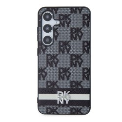 Husă DKNY PU Leather Checkered Pattern and Stripe pentru Samsung Galaxy S24+, Black Husă DKNY PU Leather Checkered Pattern and Stripe pentru Samsung Galaxy S24+, Black