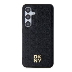 Husă DKNY PU Leather Repeat Pattern Stack Logo MagSafe pentru Samsung Galaxy S24+, Negru Husă DKNY PU Leather Repeat Pattern Stack Logo MagSafe pentru Samsung Galaxy S24+, Negru