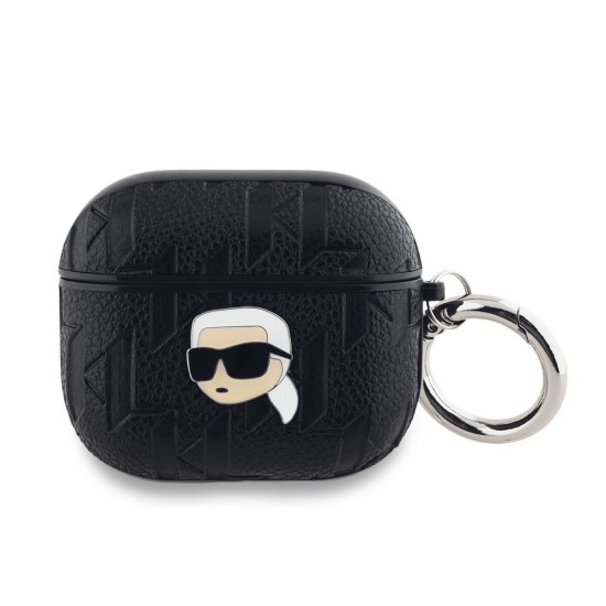 Husa Karl Lagerfeld PU Embossed Karl Head pentru AirPods 3, Neagra Husa Karl Lagerfeld PU Embossed Karl Head pentru AirPods 3, Neagra (Bakr, KLA3PGKIPK) by www.silkase.ro