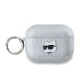 Husa Karl Lagerfeld PU Embossed Choupette Head pentru AirPods Pro 2, Argintie (Bakr, KLAP2PGCHPS) by www.silkase.ro