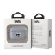 Husa Karl Lagerfeld PU Embossed Choupette Head pentru AirPods Pro 2, Argintie (Bakr, KLAP2PGCHPS) by www.silkase.ro