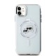 Husa Karl Lagerfeld IML K&CH Heads Metal Frame MagSafe pentru iPhone 11, Transparenta (Bakr, KLHMN61HLSKCH) by www.silkase.ro